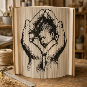 Livre plié - Étreinte de la Vie