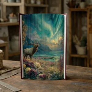 Cerf et Paysage Nordique - Patron