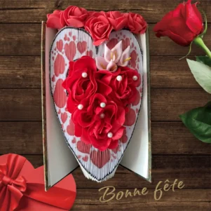 stripbook motif coeur - Les Livres d'Annick".