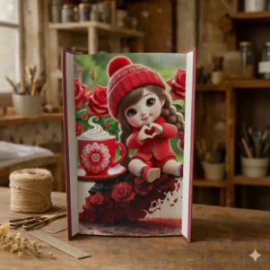 stripbook motif petite fille - Les Livres d'Annick".