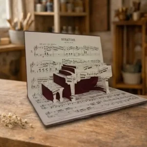 Piano 3D - Livre Pop-Up Artistique